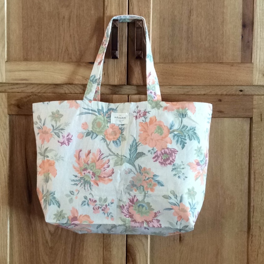 Sezane floral bag.